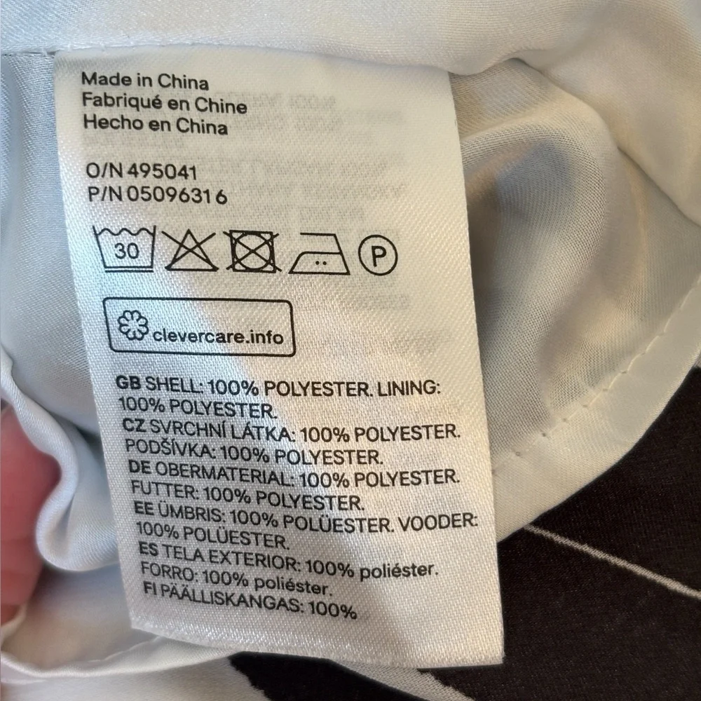 H&M Tropical Leaf Print Maxi Dress Sz 6 Double V Neck Lightweight Resort Wear - Picture 9 of 11